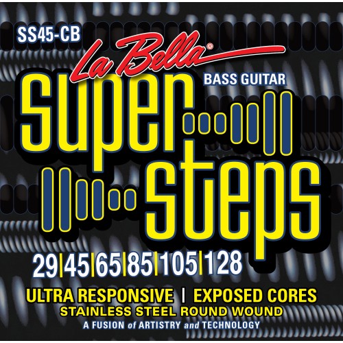 LaBella SS45-CB Super Steps for 6-string Bass 029-.128